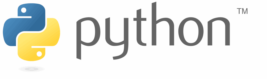 Python programming language logo for biotech development and data science