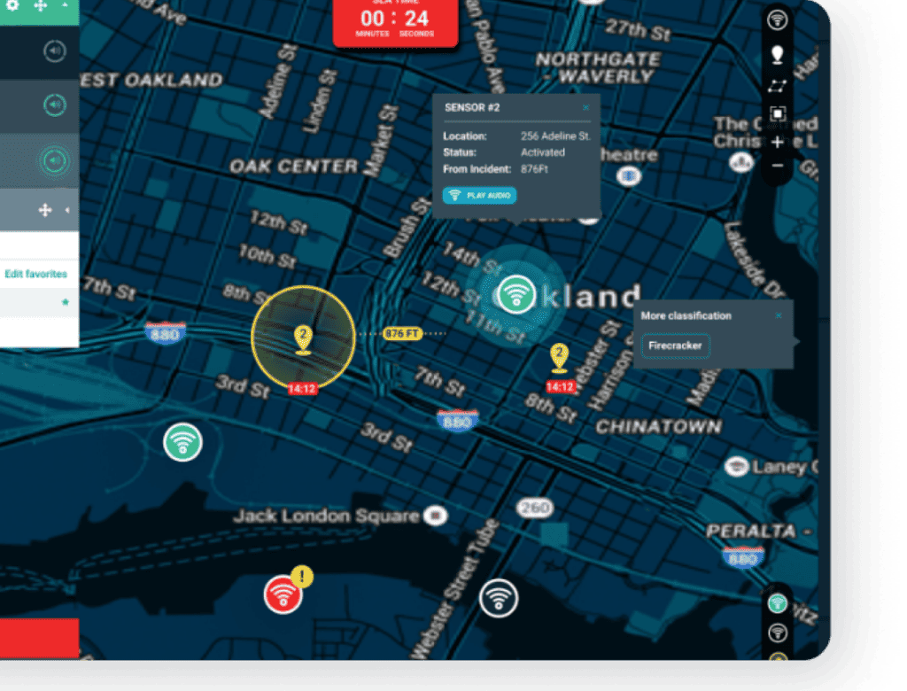 gunshot detection location forensic analysis