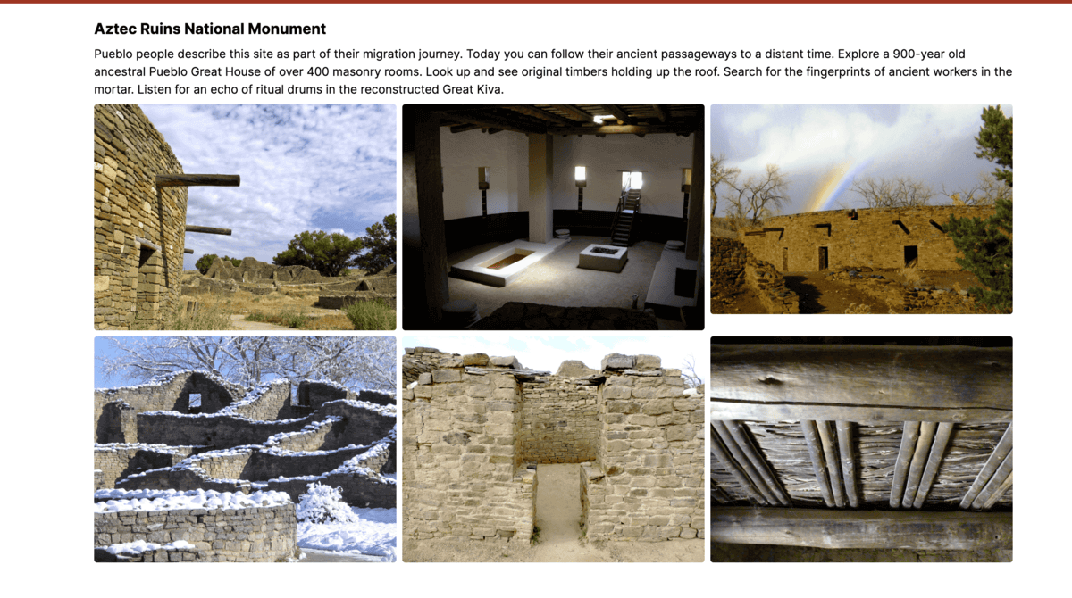 Aztec Ruins Blog