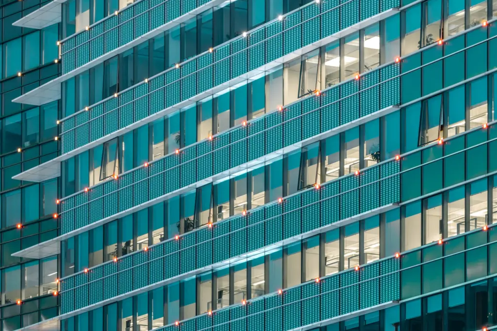 Enterprise office building representing global organizations managing privacy and security compliance